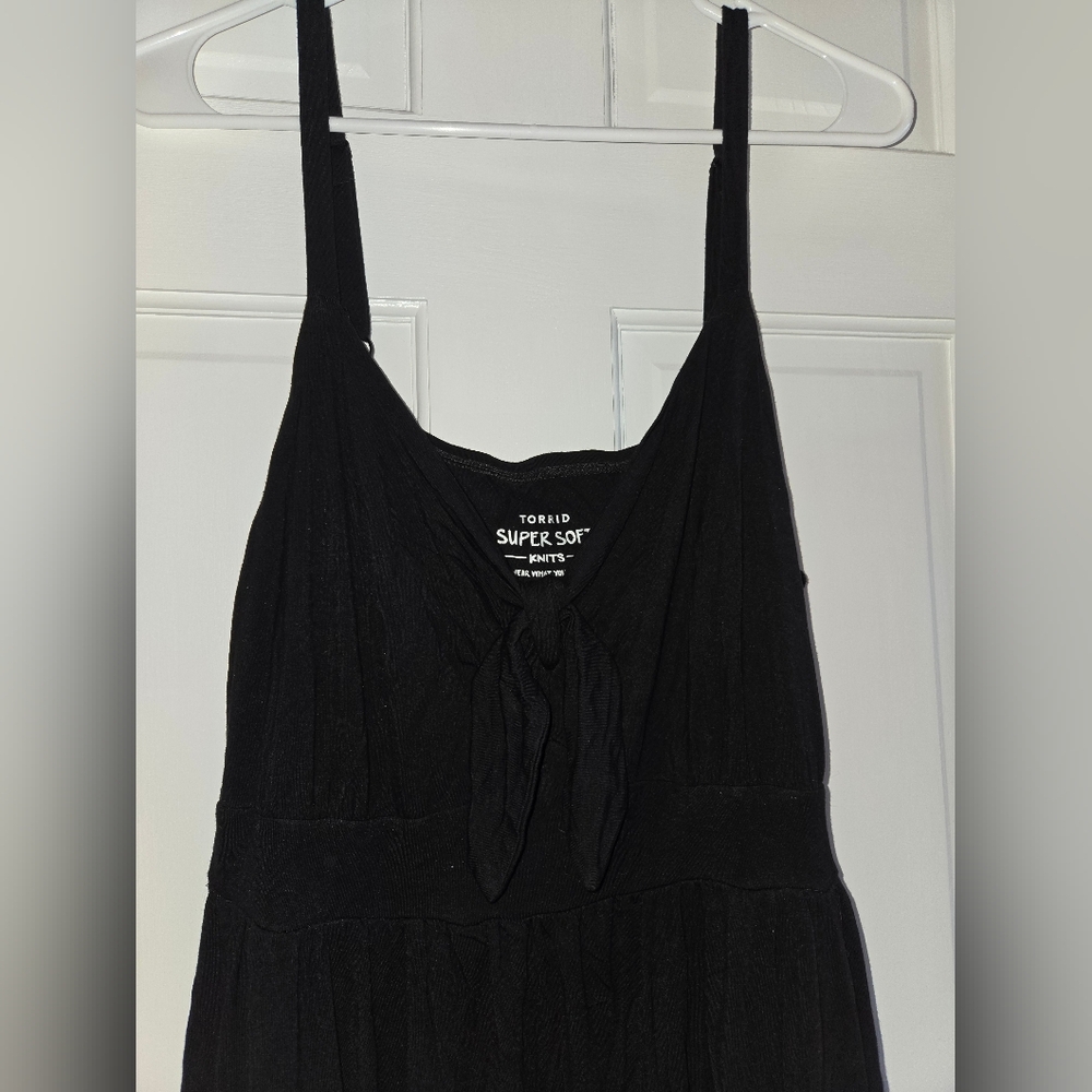 Torrid Elegant Black Strap Dress - Picture 2 of 5